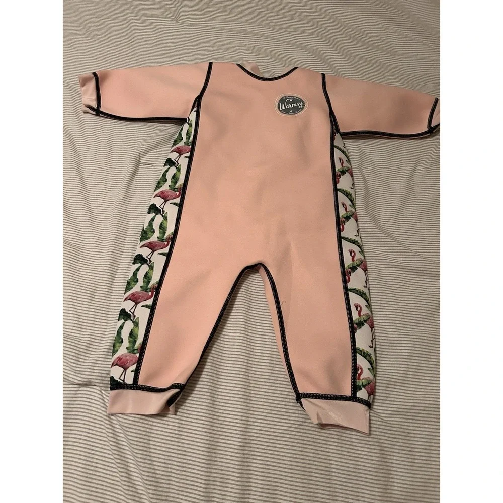 Warmsy Reversable Aquajoy wetsuit baby toddler 24‎ months Flamingo Pink Vacation